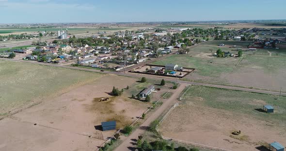 Pierce Colorado May 2022 drone shot. 4K