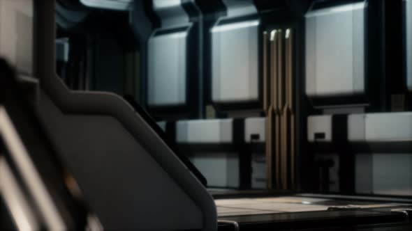 Futuristic Sci Fi Spaceship Interior