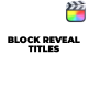 Block Reveal Titles - VideoHive Item for Sale