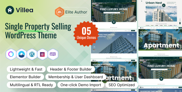 Villea - Single Property & Apartment WordPress Theme