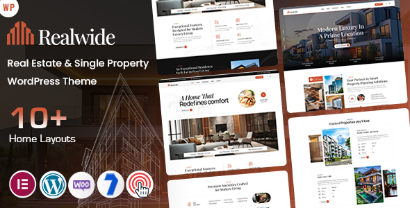 Realwide - Real Estate WordPress Theme