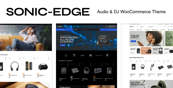 SonicEdge - Audio & DJ WooCommerce Theme