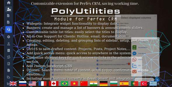 PolyUtilities for Perfex CRM - Ultimate UI/UX & Customization Toolkit