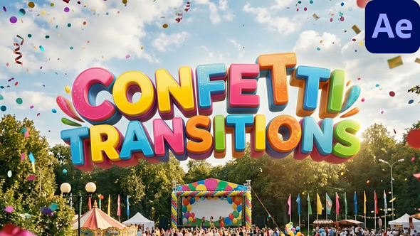 Confetti Transitions for After Effects