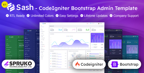Sash – CodeIgniter Admin & Dashboard Template