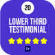 20 Testimonial Lower Thirds MOGRT 02 - VideoHive Item for Sale
