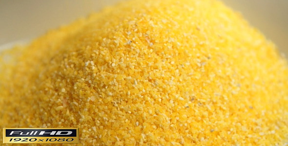 Pouring cornmeal | Full HD