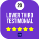 20 Testimonial Lower Thirds for After Effects 02 - VideoHive Item for Sale