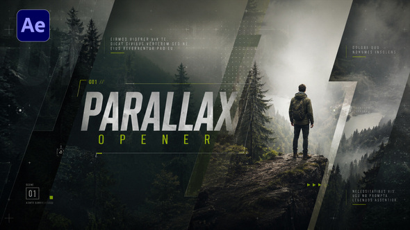 Parallax Opener - Cinematic Photo And Video Slideshow For After Effects