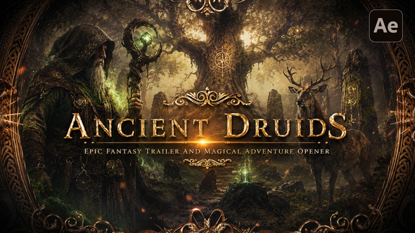 Ancient Druids - Epic Fantasy Trailer And Magical Adventure Opener For After Effects