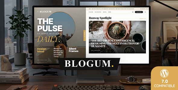 Blogum — Newspaper, Blog & Magazine WordPress Theme