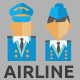 Infographic Set Elements of Airplane Illustration - GraphicRiver Item for Sale