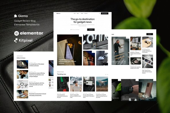 Gizmo - Gadget Review Blog & Magazine Elementor Template Kit
