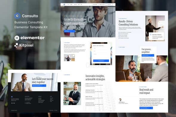 Consulto - Business Consulting & Coaching Elementor Template Kit