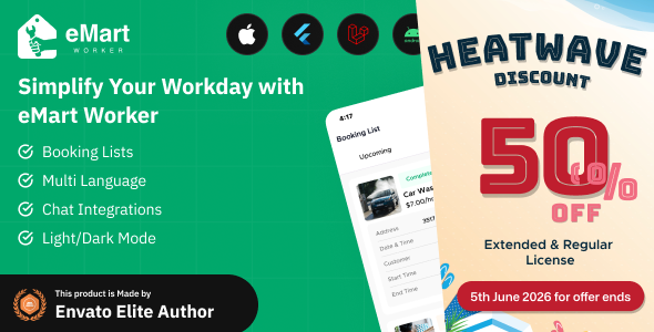 eMart - Worker / Service Man app for On-Demand Service