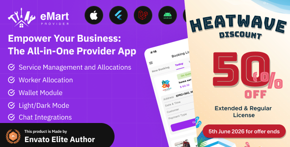 eMart - Service Provider app for On-Demand Service