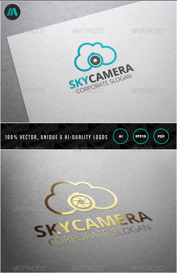 Sky Camera Logo Template