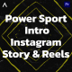 Power Sport Intro Instagram Story Mogrt - VideoHive Item for Sale