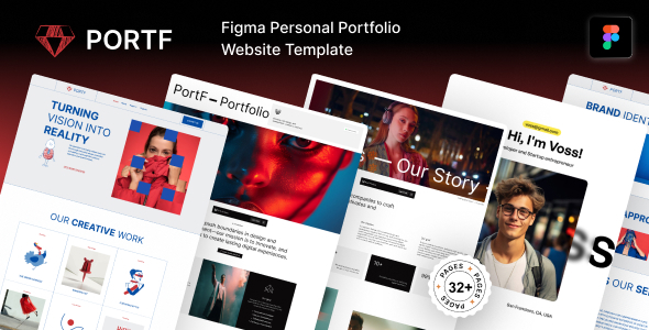 PORTF - Figma Personal Portfolio Template