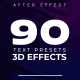 3D Text Animation Effects Presets - VideoHive Item for Sale