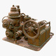 Steampunk Rusty Engine M1 - 3DOcean Item for Sale