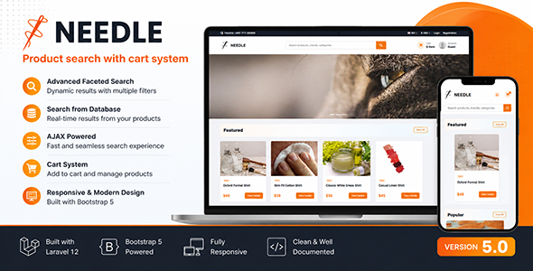 Needle - Laravel Single Vendor eCommerce