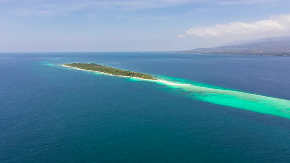 Little Santa Cruz Island with a White Beach