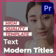 Text Modern Titles - VideoHive Item for Sale