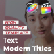 Text Modern Titles | Final Cut Pro - VideoHive Item for Sale