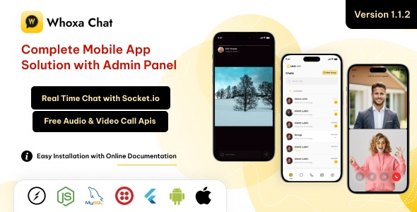 Whoxa – WhatsApp Clone Chat App with Admin Panel