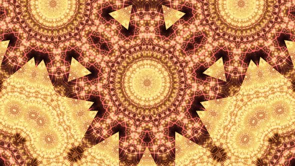 Fire kaleidoscope animation background.