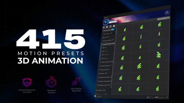 Advanced 3D Motion Presets Collection