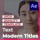 Text Modern Titles - VideoHive Item for Sale