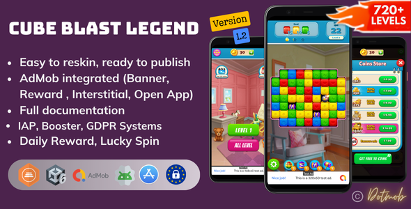 Cube Blast Legend - Unity Complete Project