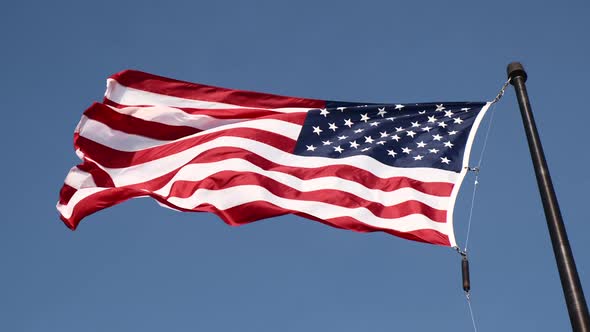 Video of United States Flag Flying Proud