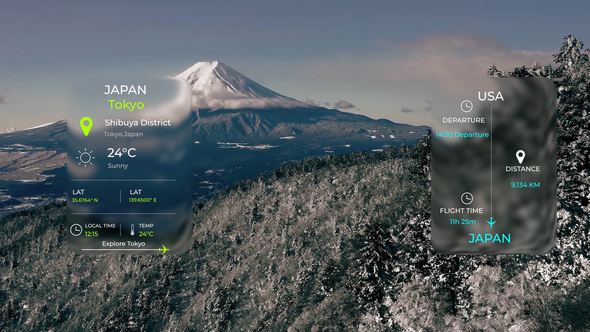 Glass Travel UI