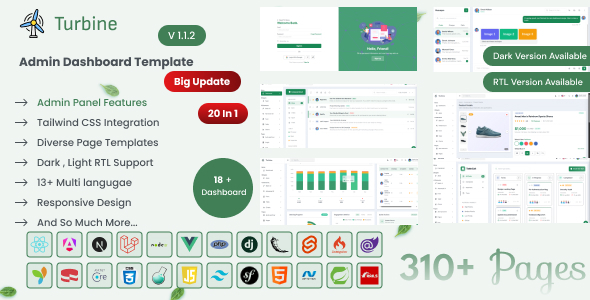 Turbine - Admin Dashboard Template