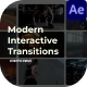 Modern Interactive Transitions After Effect - VideoHive Item for Sale
