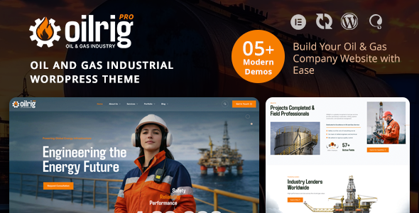 Oilrigpro - Oil & Gas Company WordPress Theme