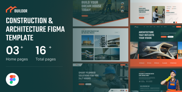 Buildor – Architect & Construction Figma Template