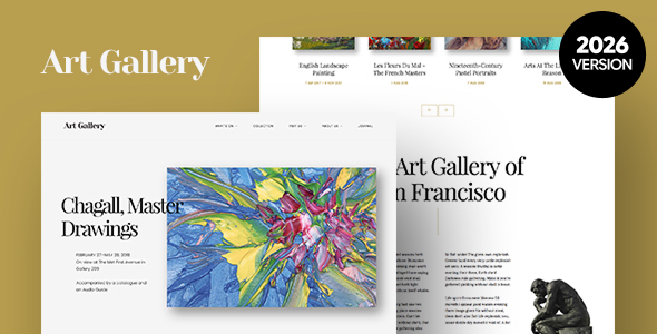 Arte | Gallery & Museum WordPress Theme