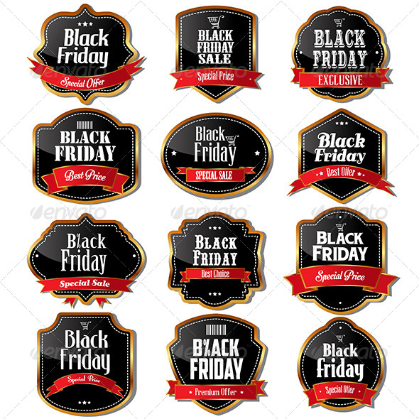 Black Friday Sale Labels
