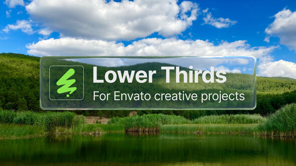 Liquid Glass Lower Thirds