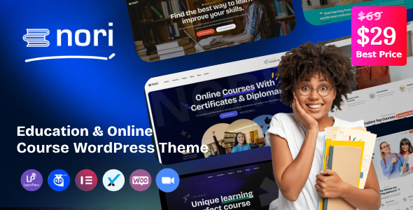 Nori - Online Courses & Education WordPress Theme