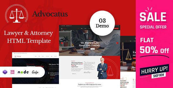 Advocatus - Lawyer & Attorney HTML Template