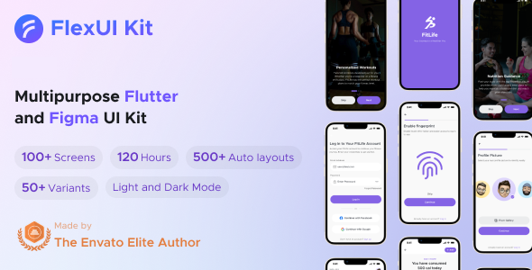 FlexUI Kit Flutter - Best Flutter UI Kit