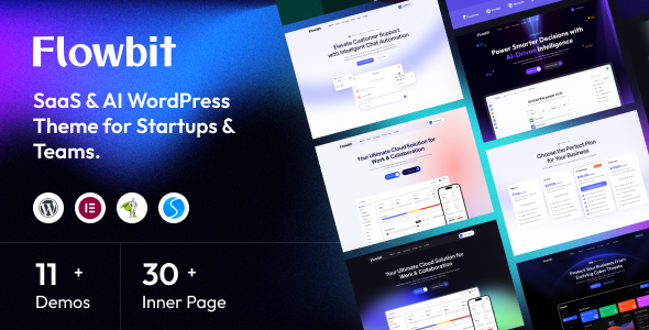 Flowbit – SaaS & AI Startup WordPress Theme