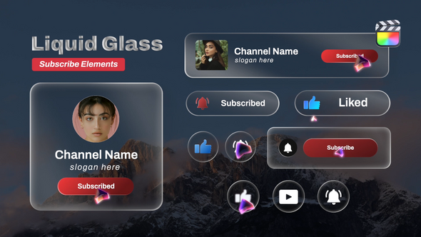 Liquid Glass Subscribe Elements