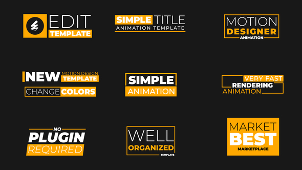 Simple Titles Animation