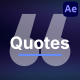 Minimal Quotes - AE - VideoHive Item for Sale